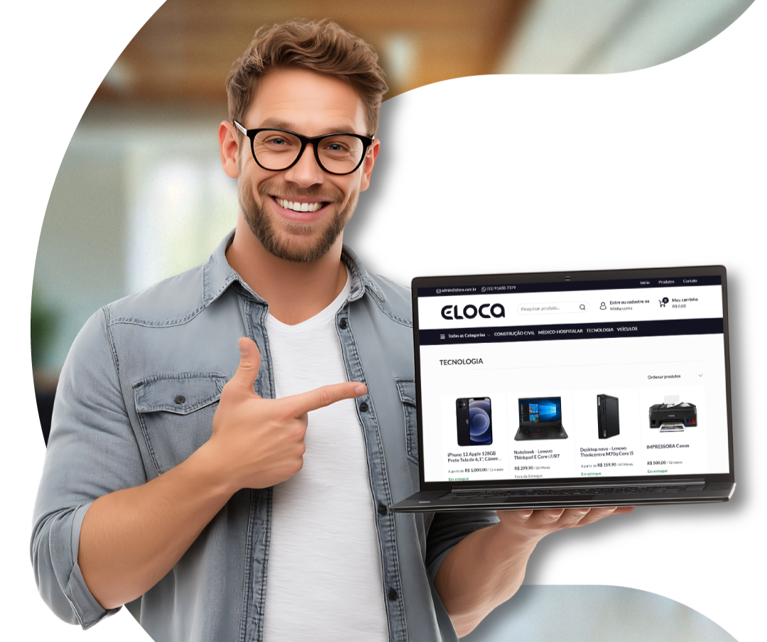 E-commerce Eloca para locadoras