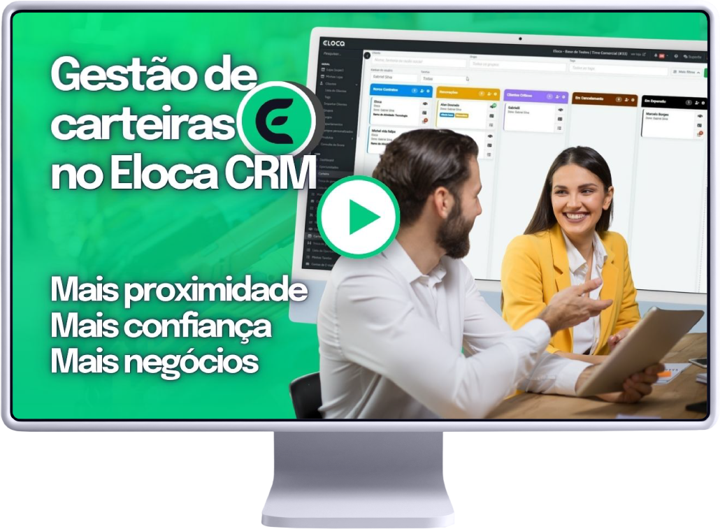 Gestão de carteiras no Eloca CRM